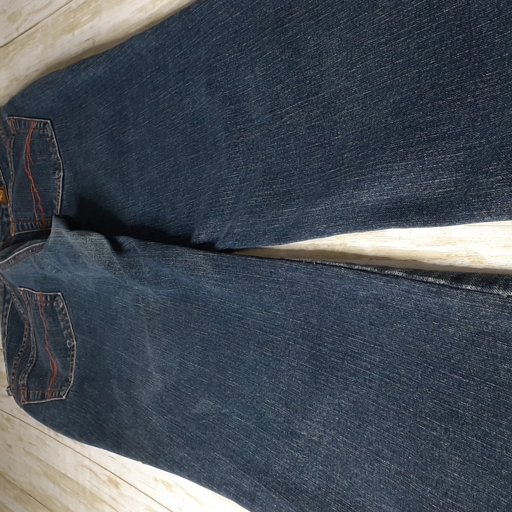 Aura Women's Western Bootcut Blue Jeans Size 8 Short WUT74TD - Picture 10 of 16